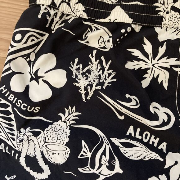 Polo Ralph Lauren Mens XL Hawaiian Hibiscus Floral Swim Trunks Vacation Beach - Picture 13 of 16
